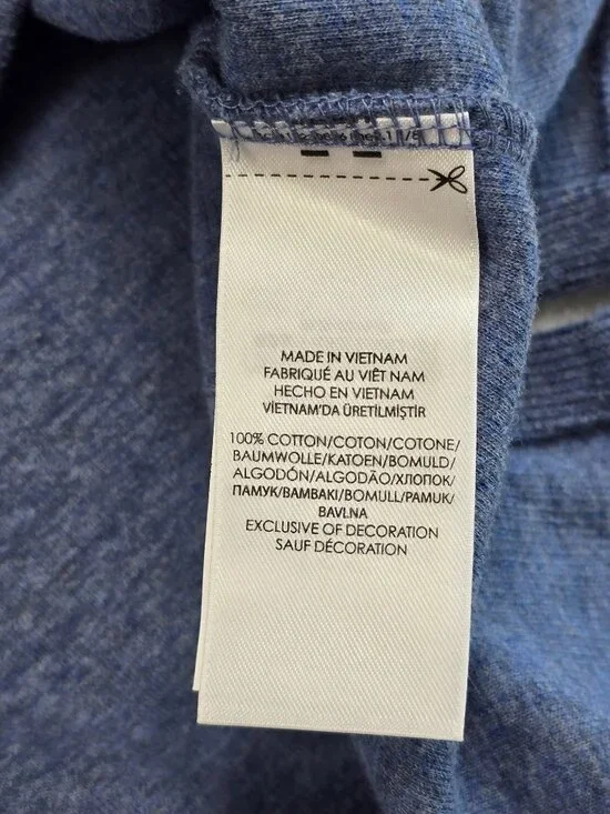 Polo Ralph Lauren Mens 1/4 Zip Pullover 4XB Blue 100% Cotton - Picture 3 of 4